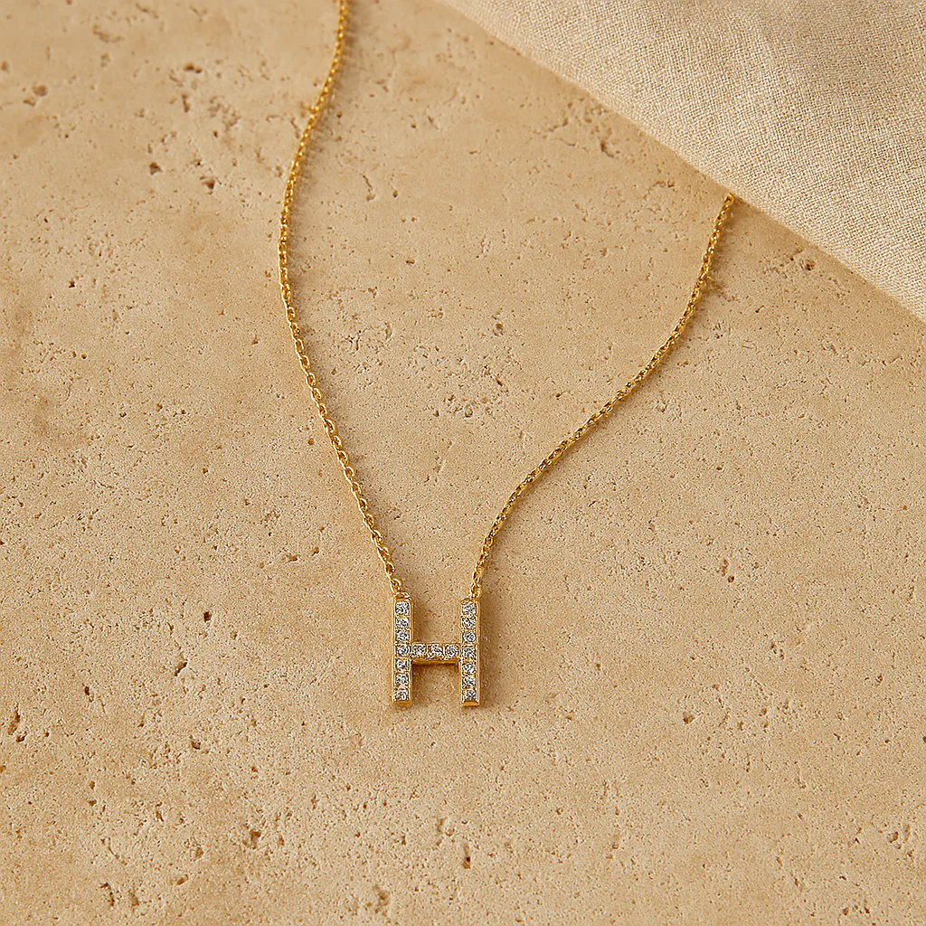 Initial Diamond Necklace - Image 2