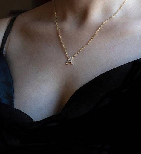 Initial Diamond Necklace - Image 3
