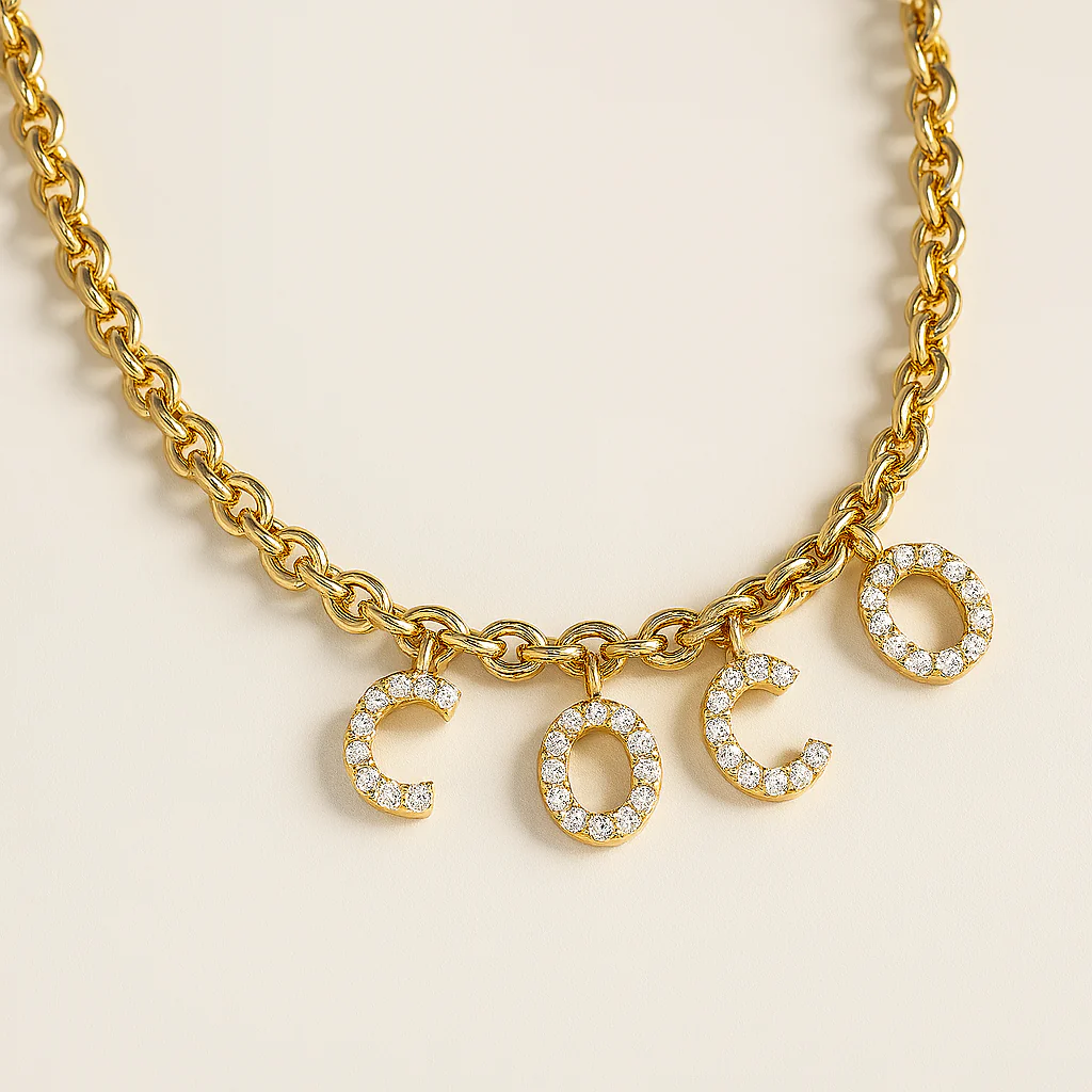 Name Diamond Necklace - Image 8