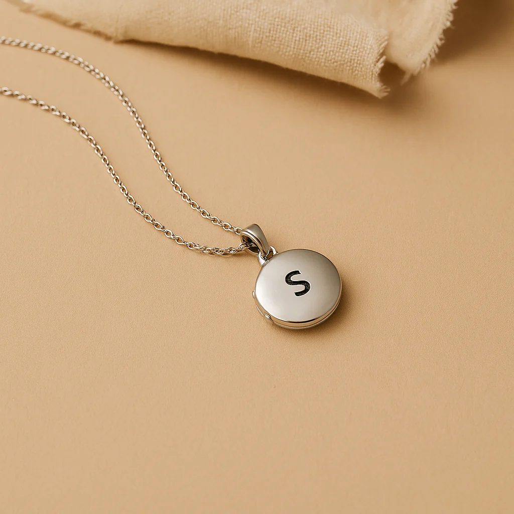 Initial Picture Locket Necklace - Image 2