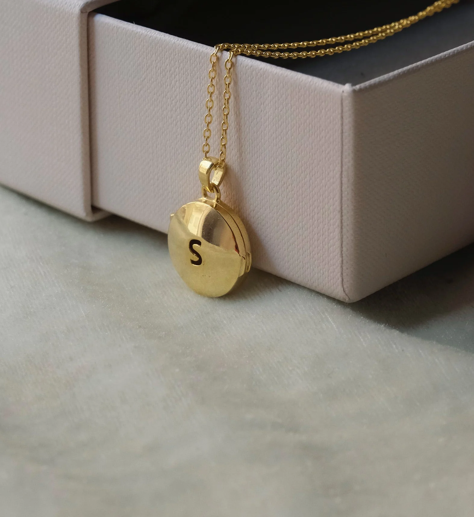 Initial Picture Locket Necklace - Image 3