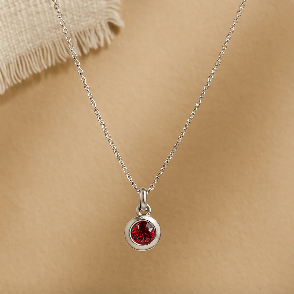 July Birthstone Necklace - Image 3