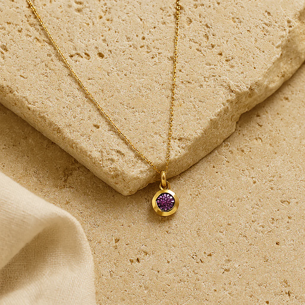 June Birthstone Necklace
