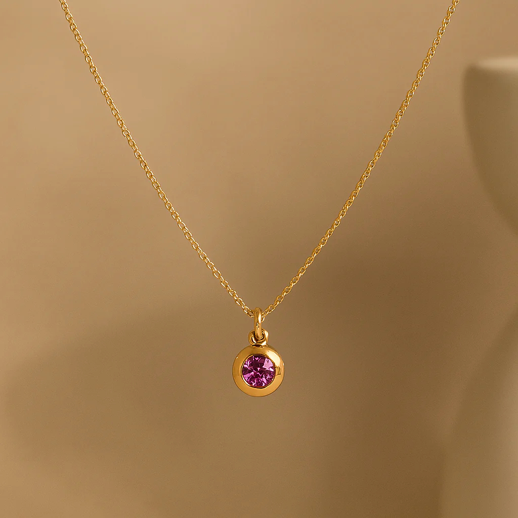 June Birthstone Necklace - Image 2