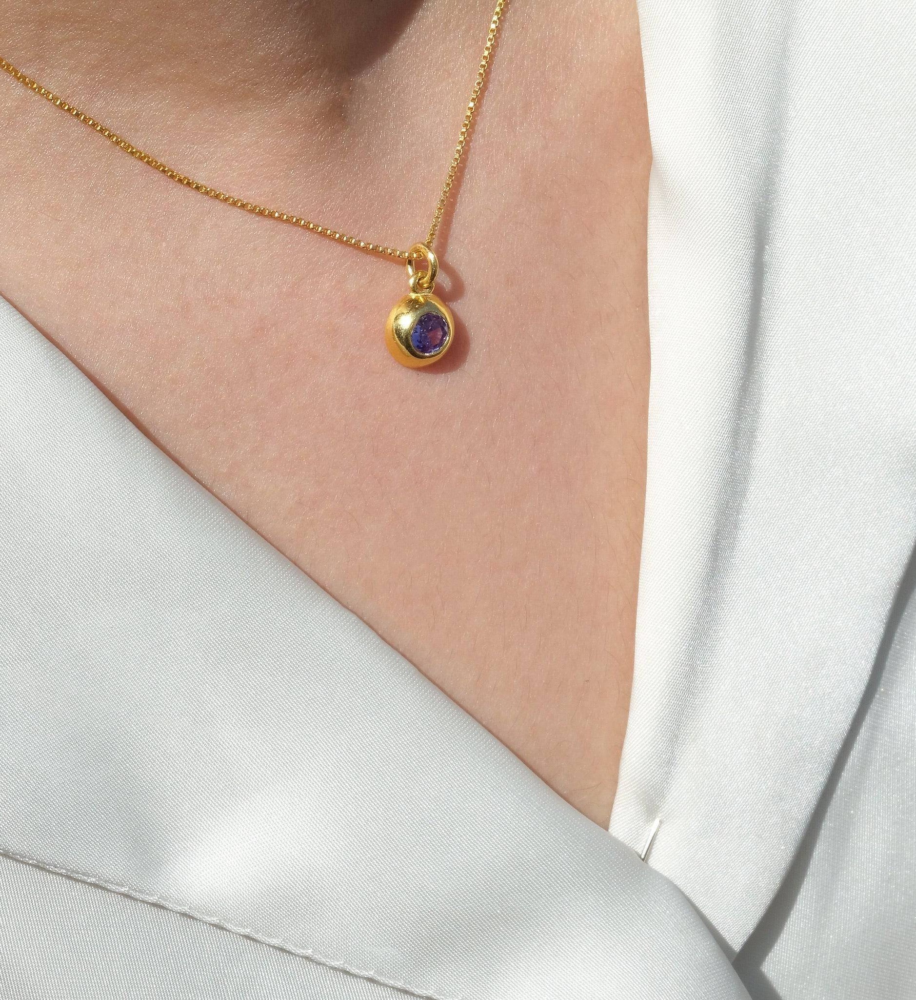 June Birthstone Necklace - Image 3