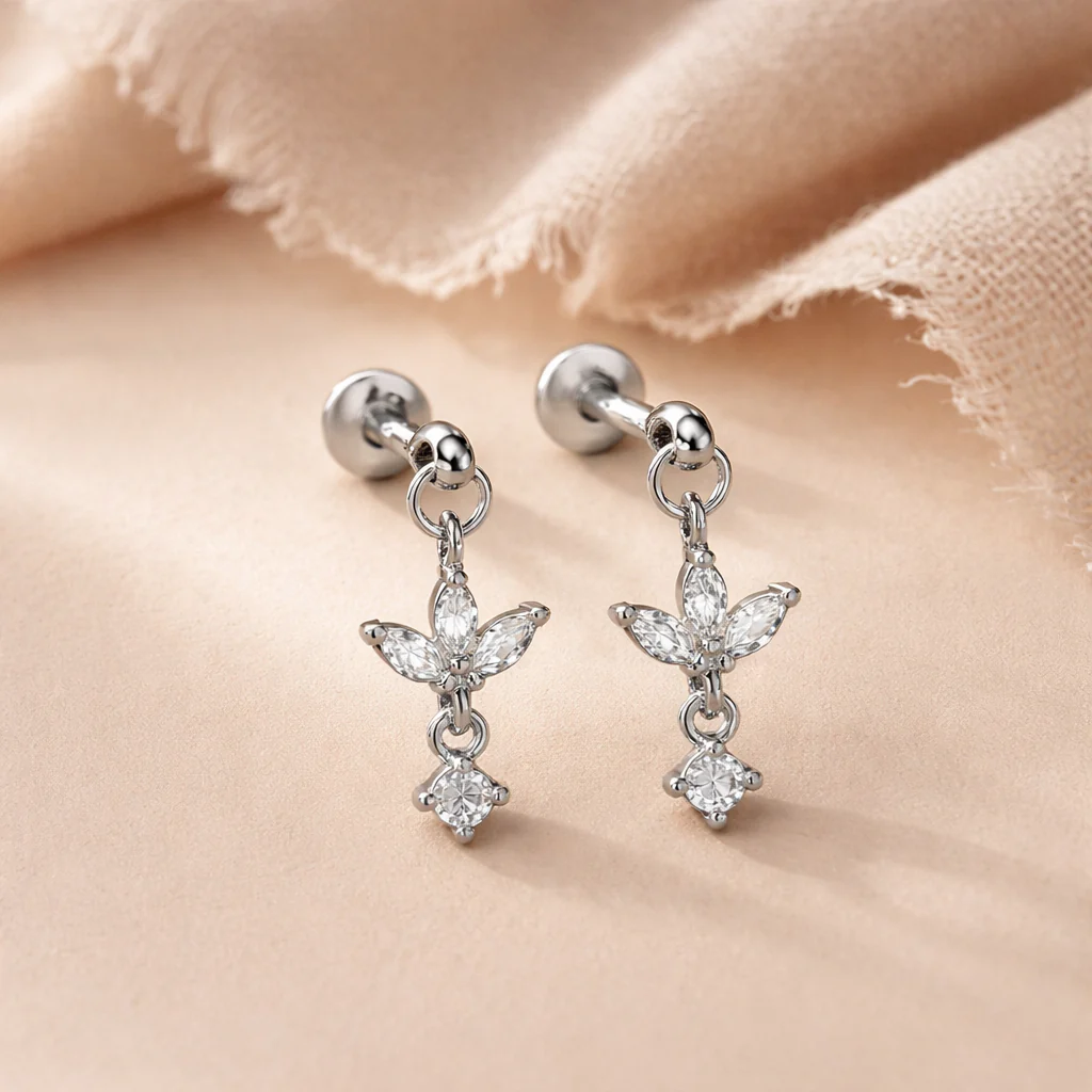 Leafy Drop Studs - Image 3