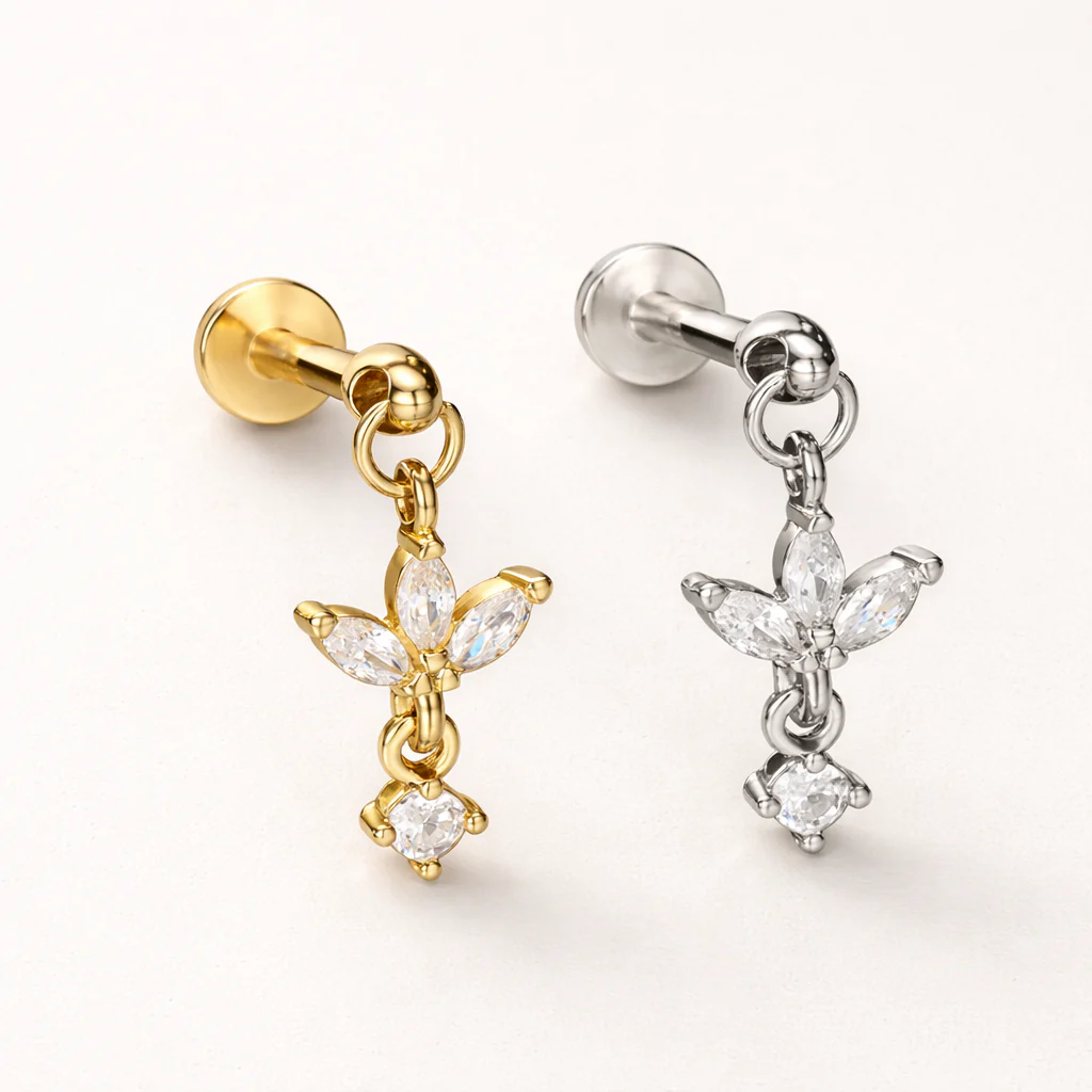 Leafy Drop Studs - Image 4