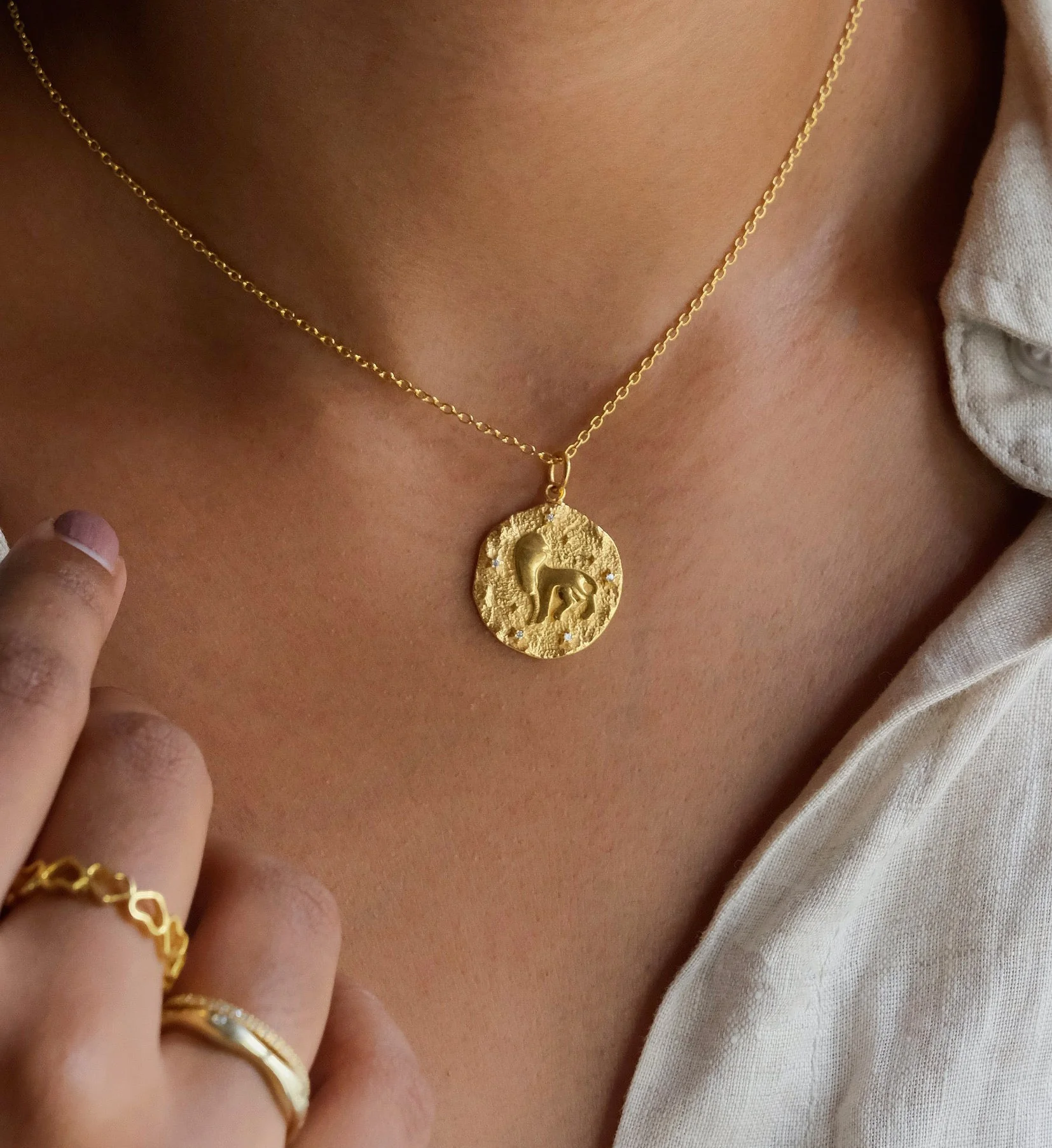 Leo Zodiac Necklace - Image 4
