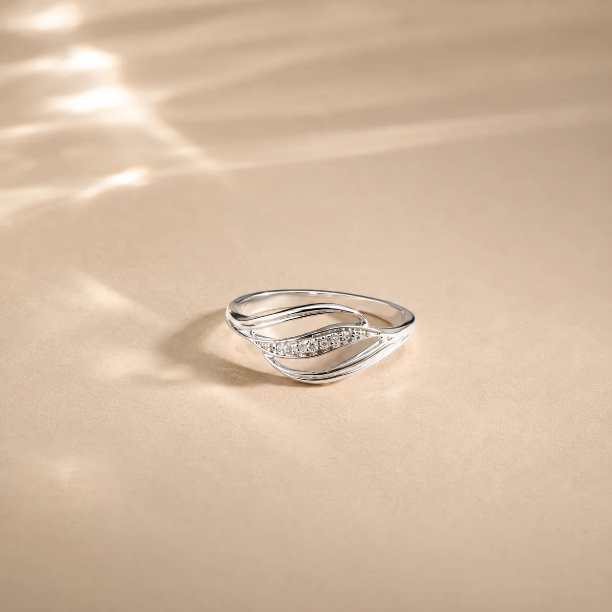 Lunelle Wave CZ Ring - Image 2