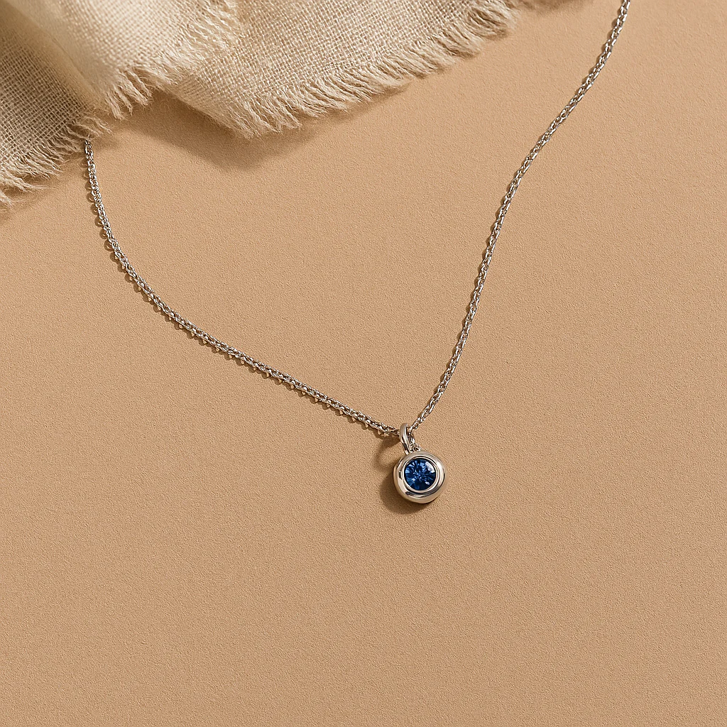 March Birthstone Necklace - Image 5