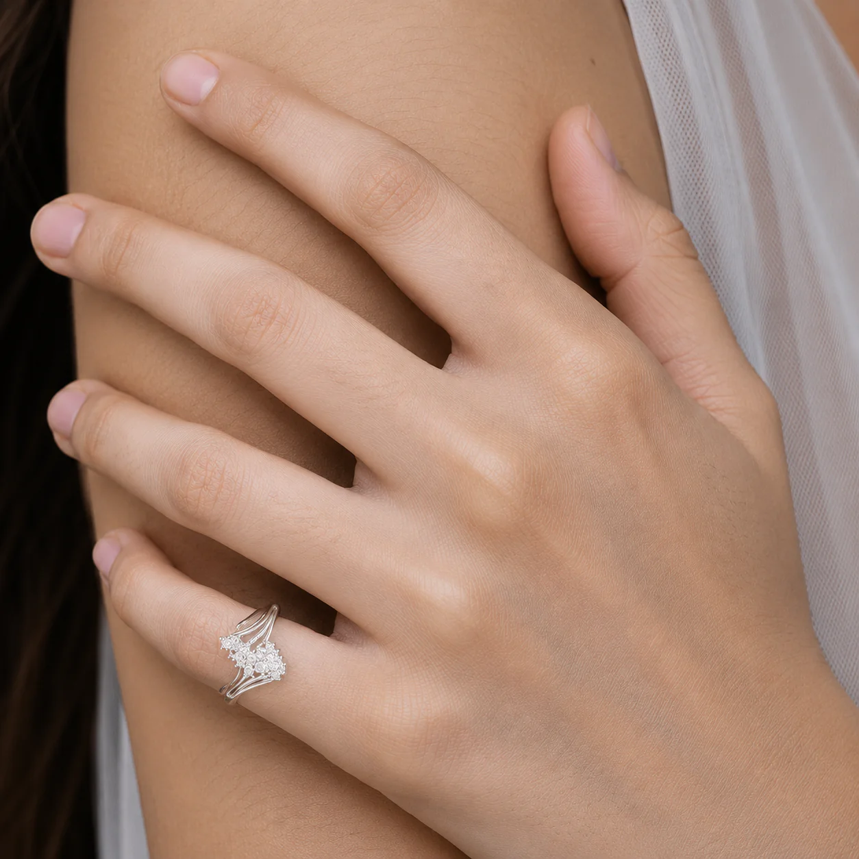 Marquise Cluster CZ Ring - Image 4