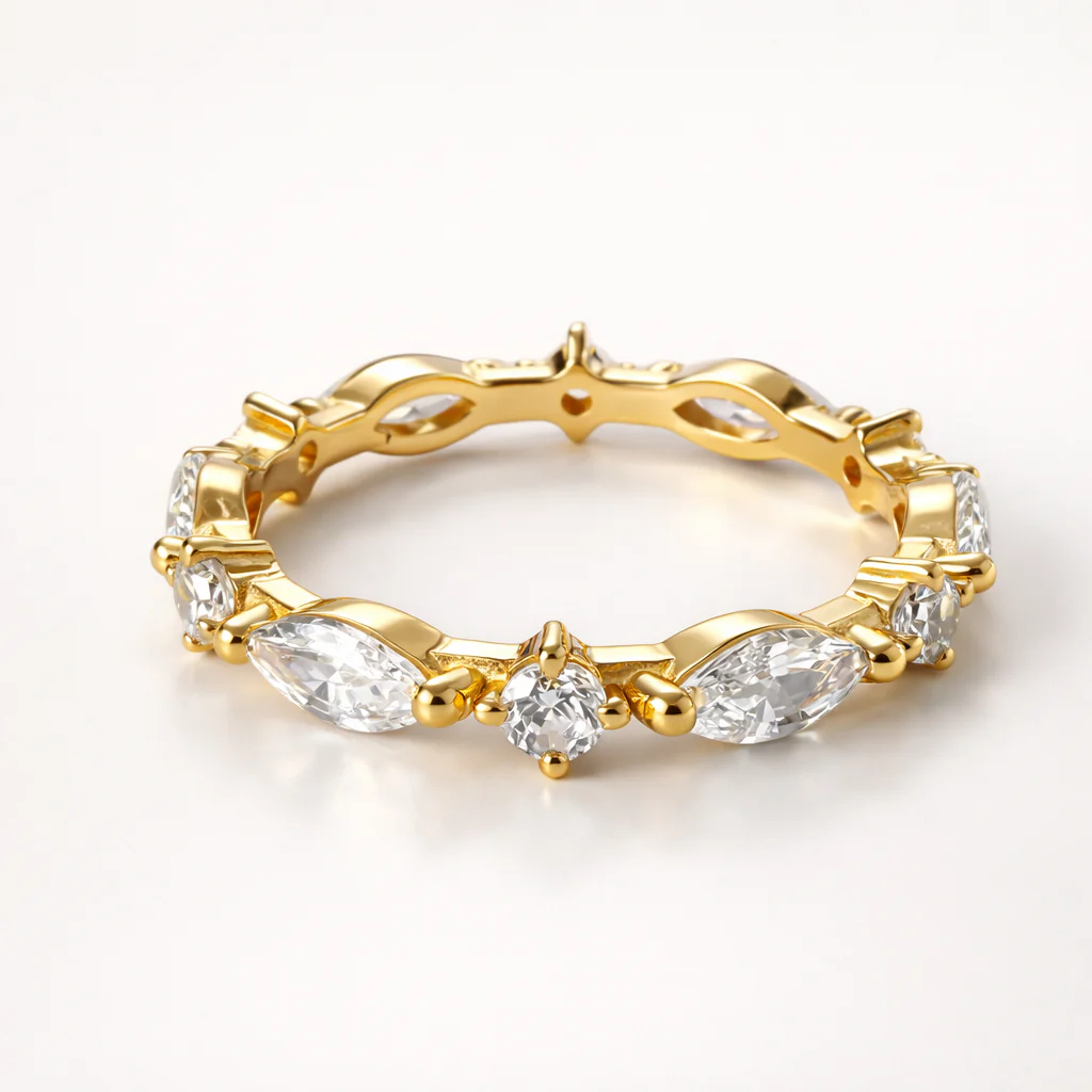 Marquise Diamond Eternity Ring - Image 4