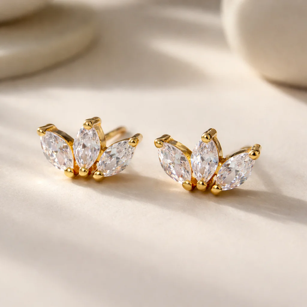 Marquise Triple Studs