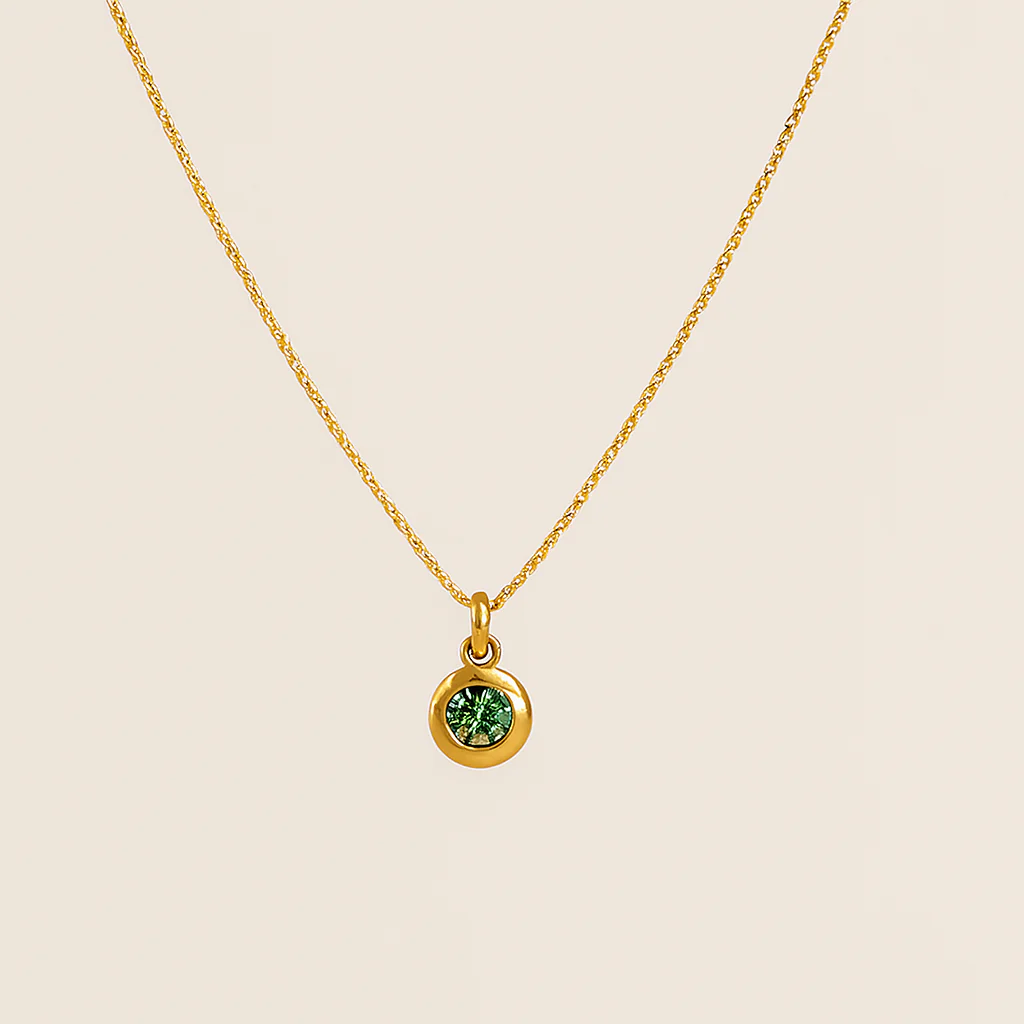August Birthstone Necklace - Image 4