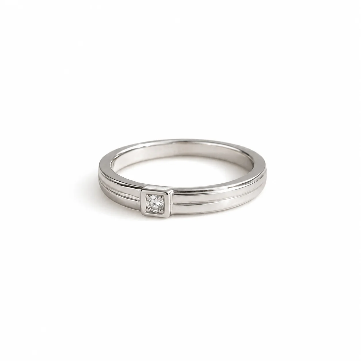 Minimal Bezel Solitaire Ring - Image 3