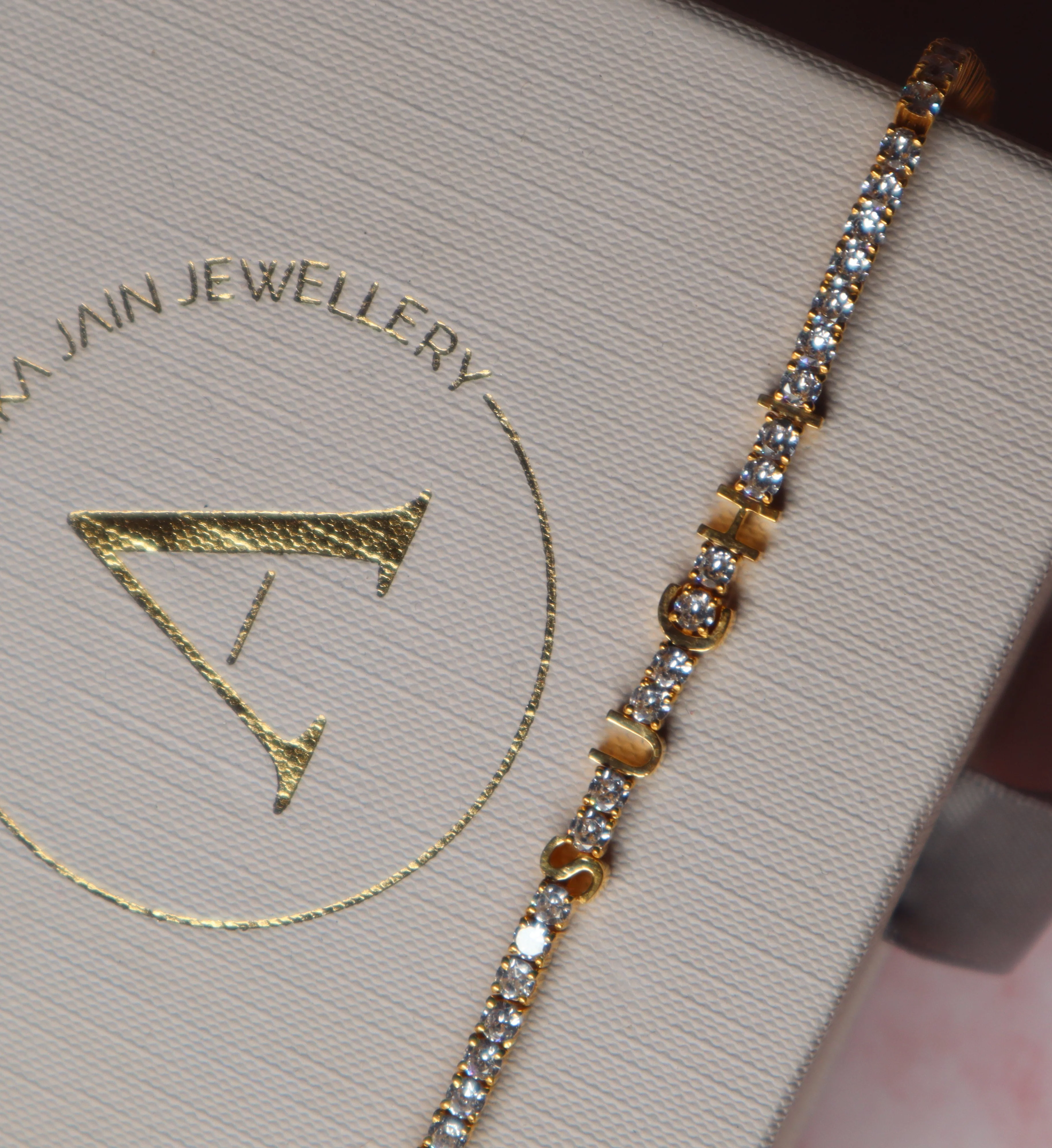Name Diamond Tennis Bracelet - Image 6