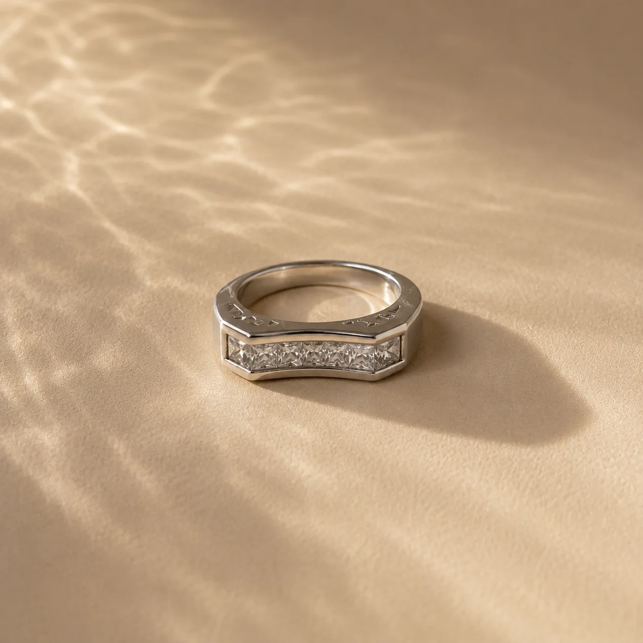 Nova Prism CZ Band Ring - Image 2