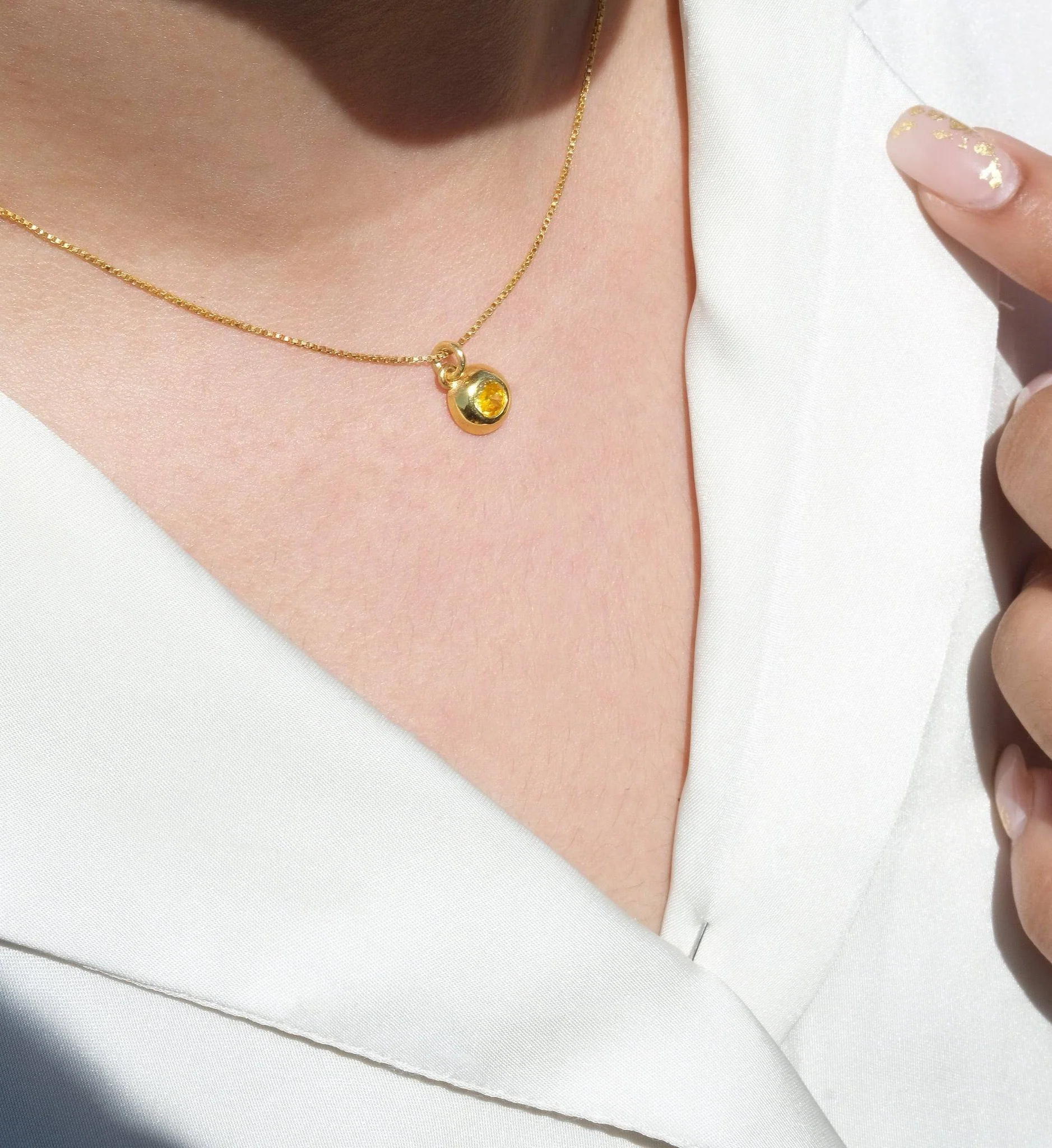 November Birthstone Necklace - Image 3