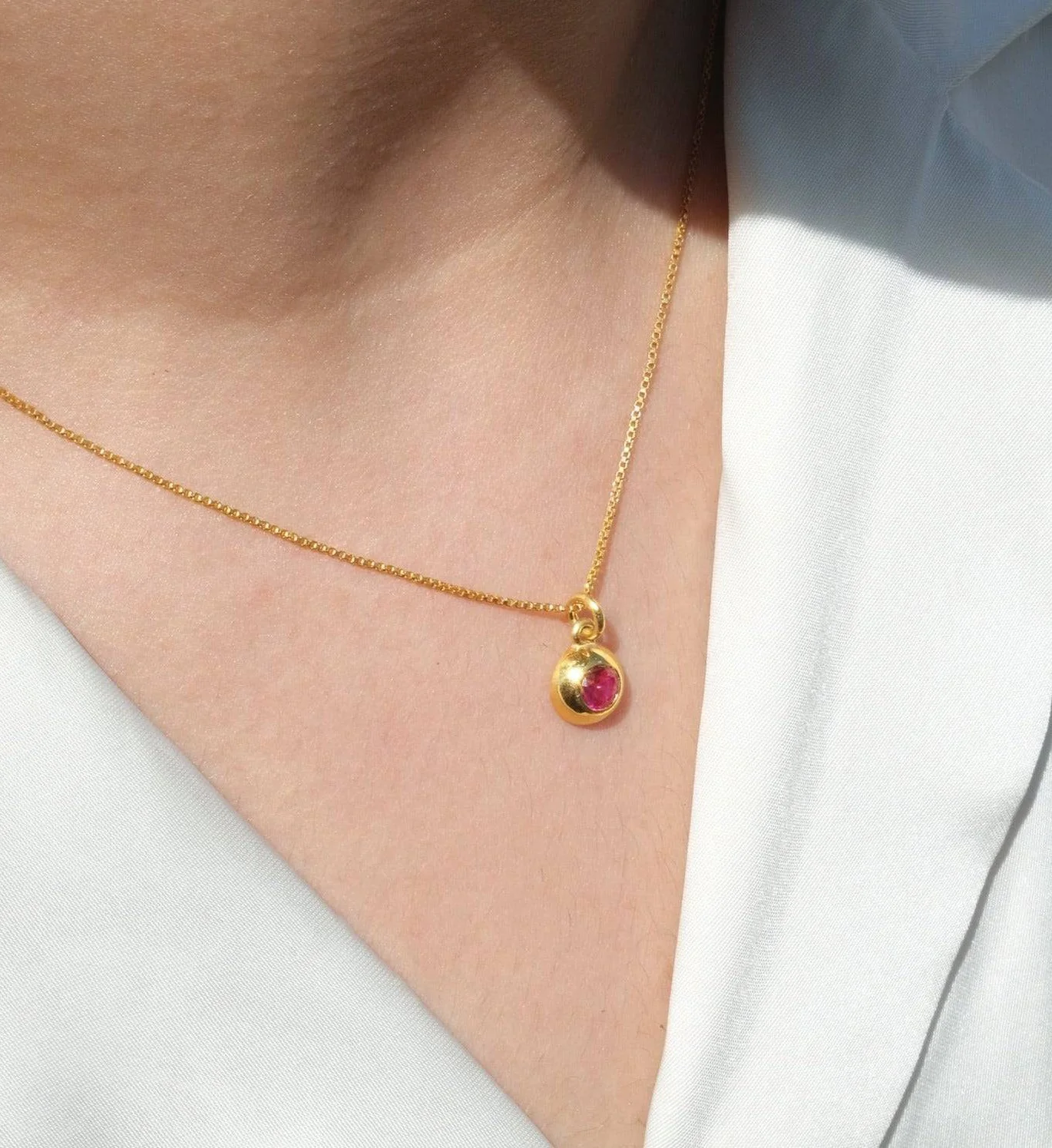 October Birthstone Necklace - Image 3