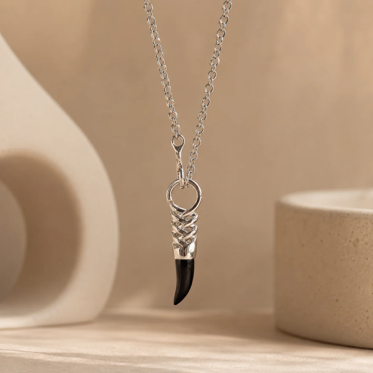 Onyx Blade Necklace - Image 2