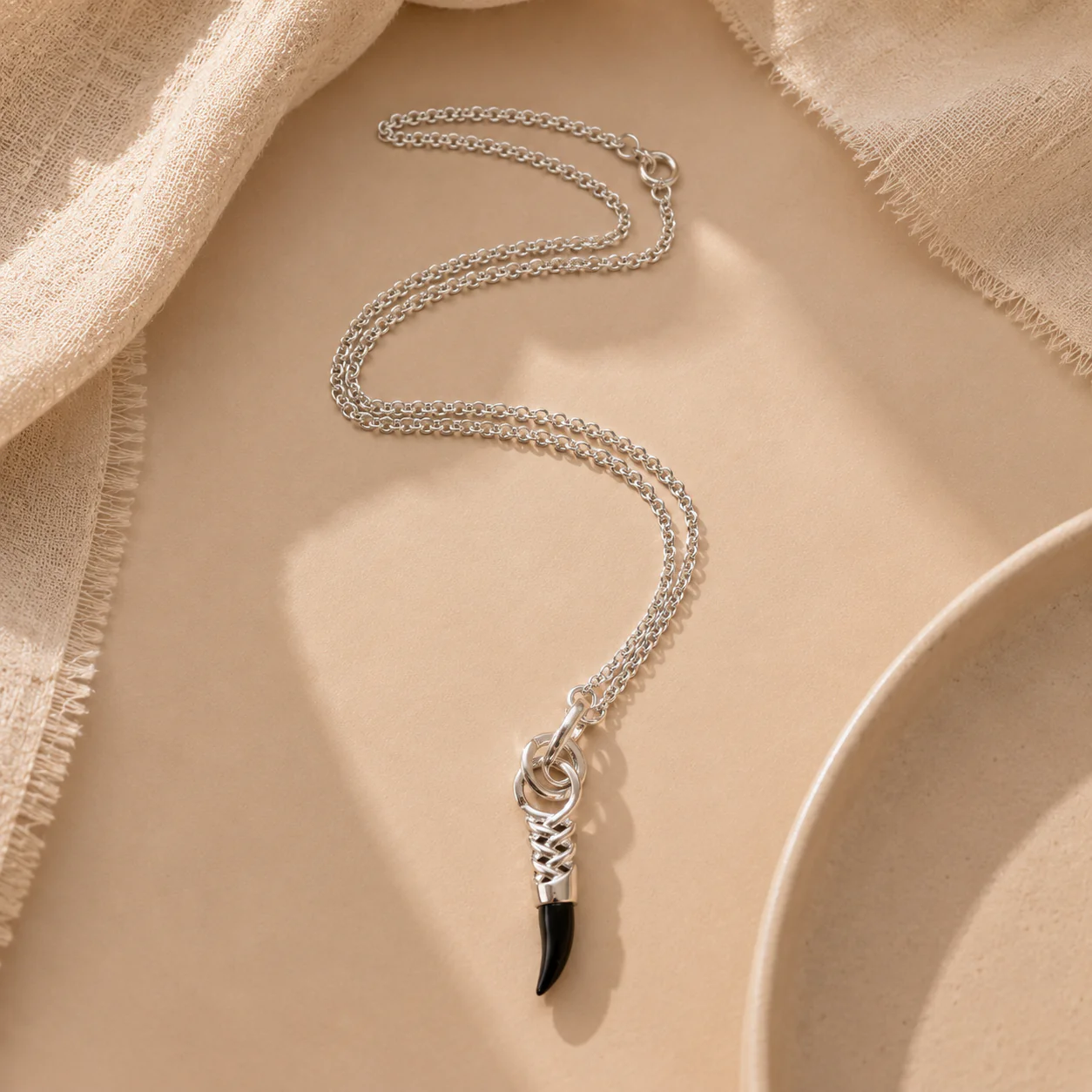 Onyx Blade Necklace - Image 3