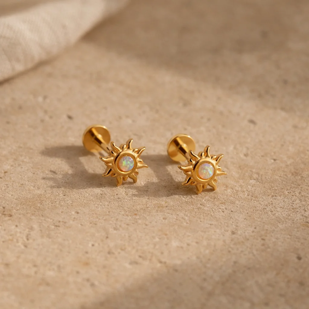 Opal Sun Studs