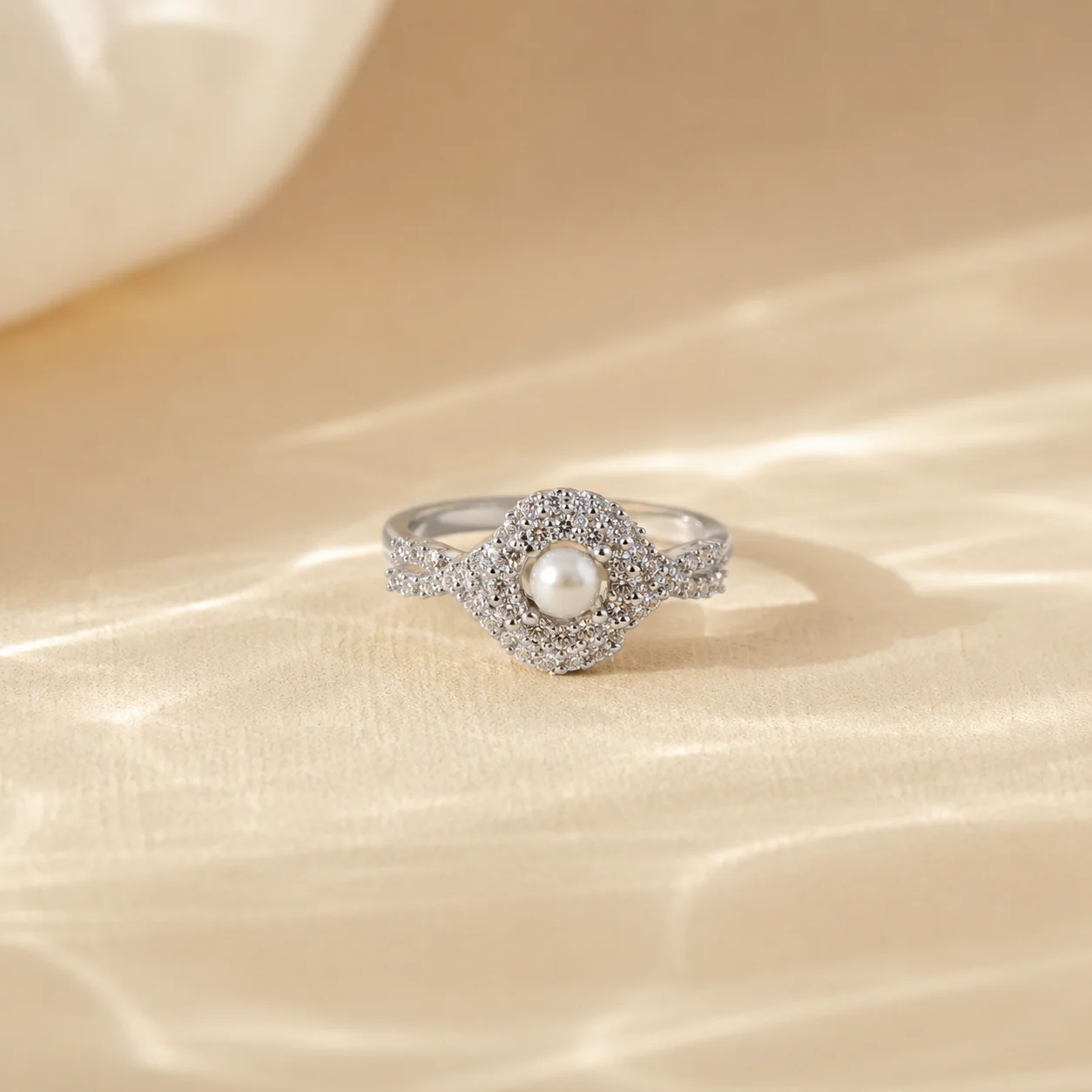Pearl Halo Ring - Image 4