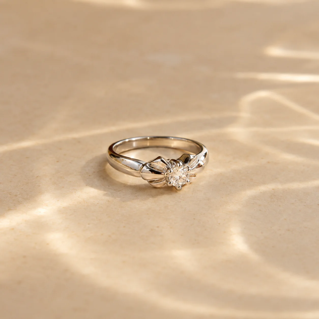 Petal Bloom Solitaire Ring - Image 4