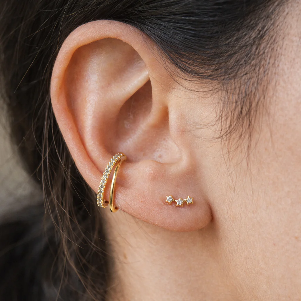 Petite Diamond Curve Studs