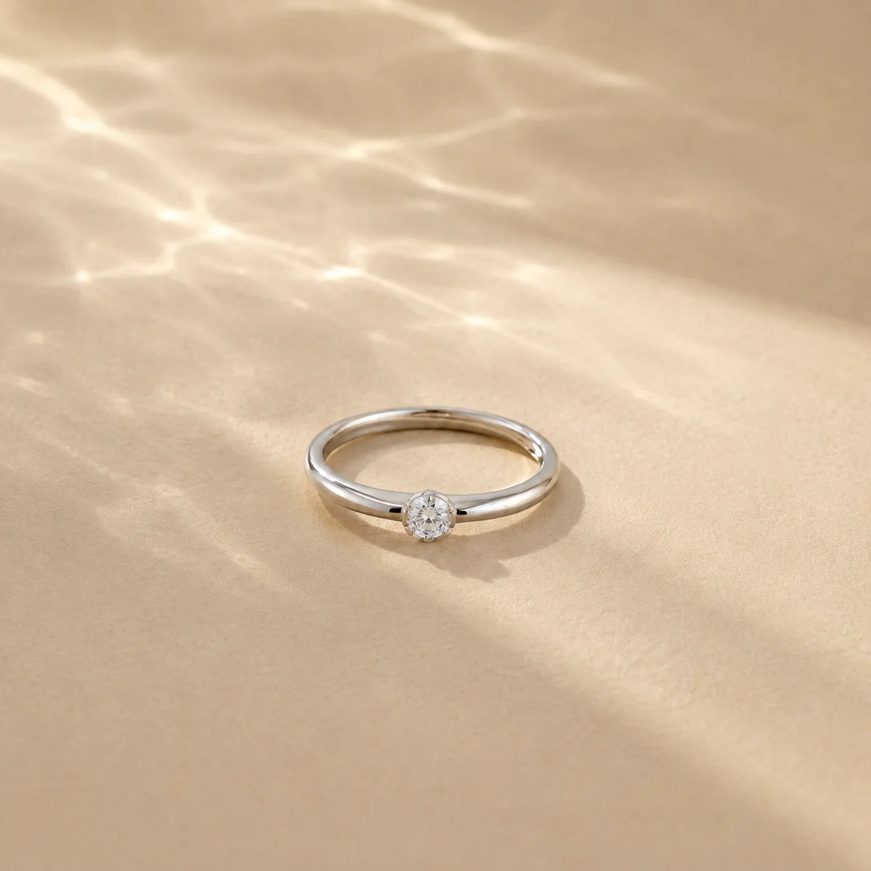Petite Solitaire Ring