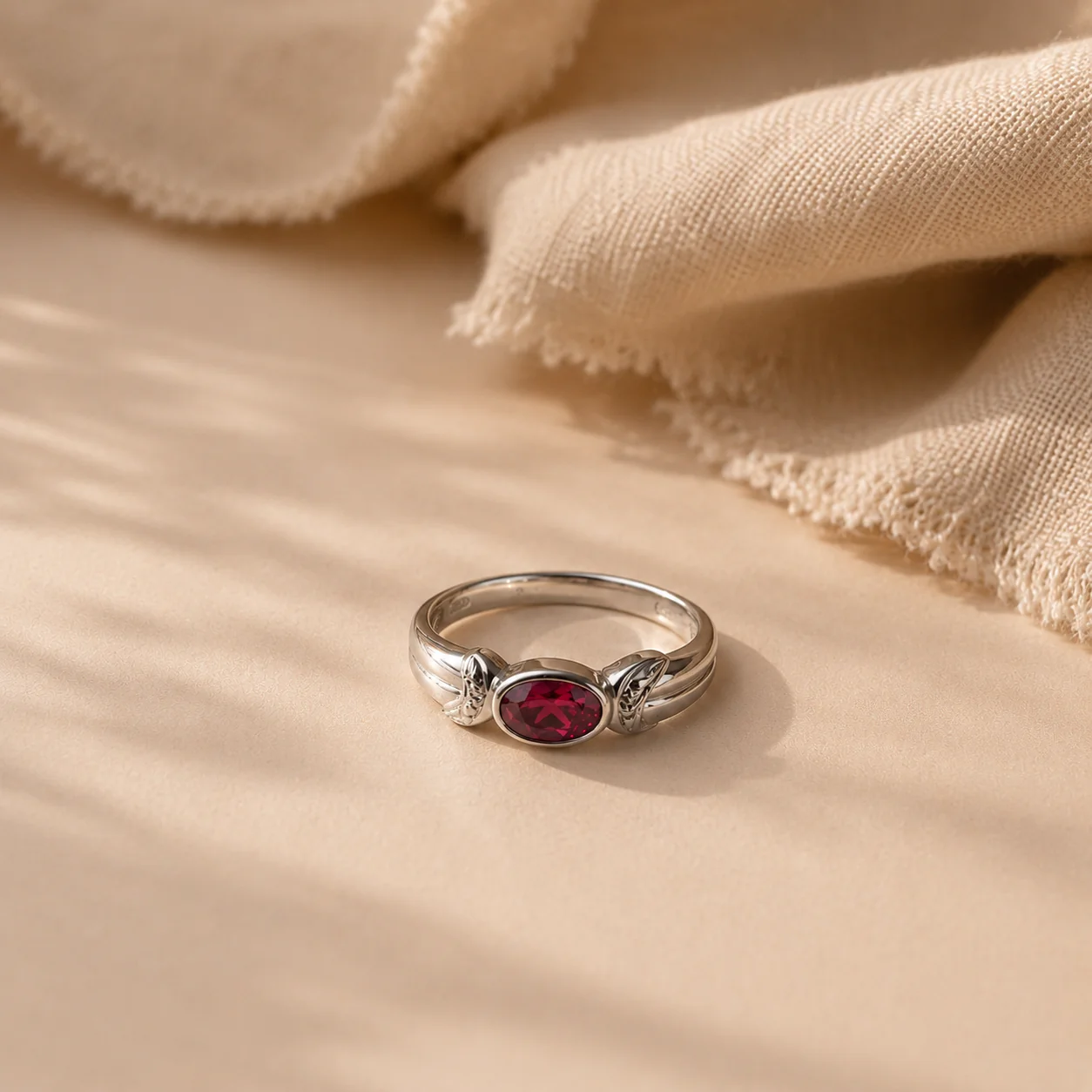 Pink CZ Celtic Knot Ring - Image 2