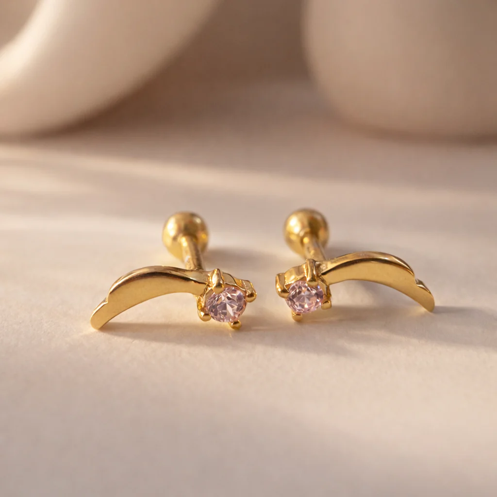 Pink Falling Studs - Image 3
