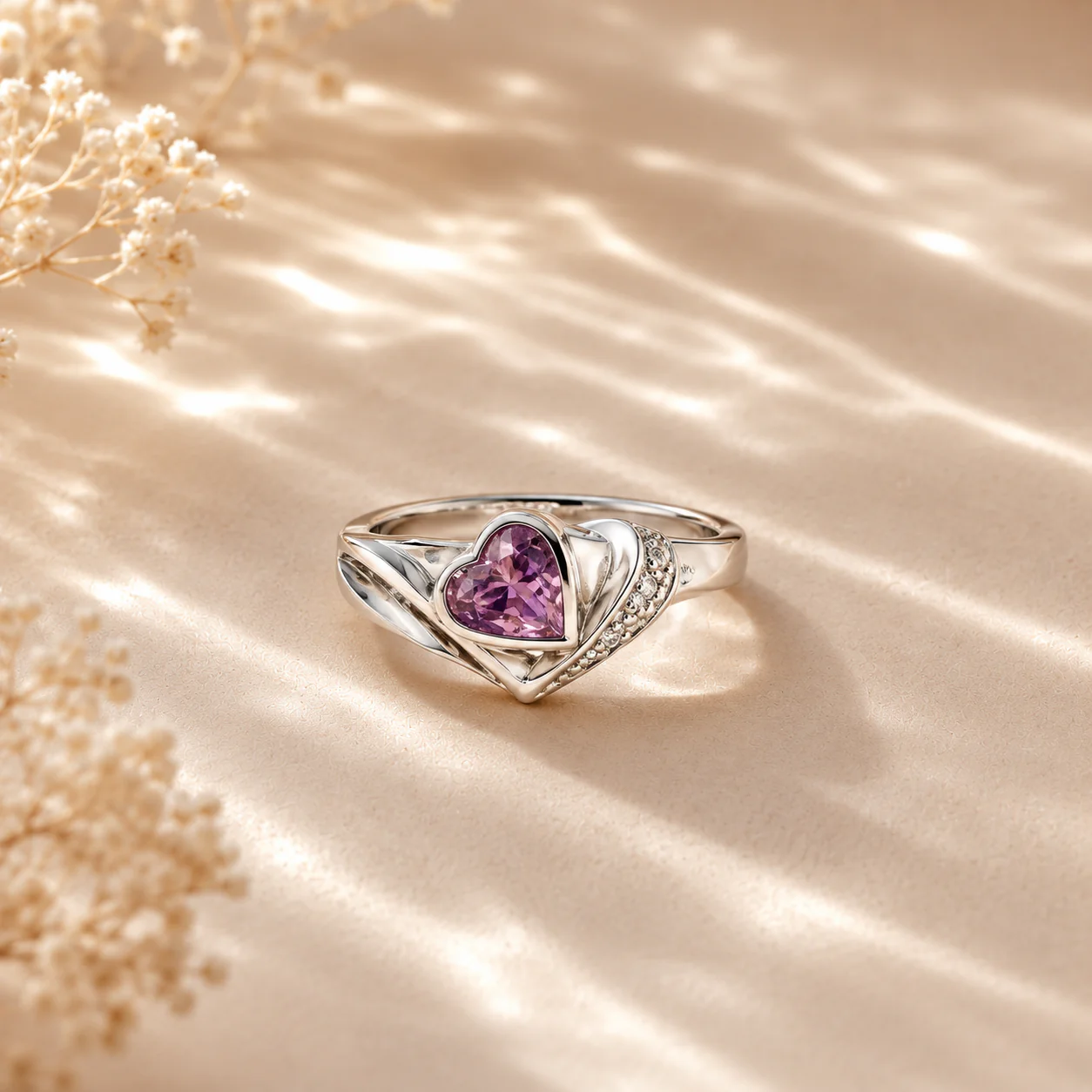 Pink Heart Whisper Ring - Image 2