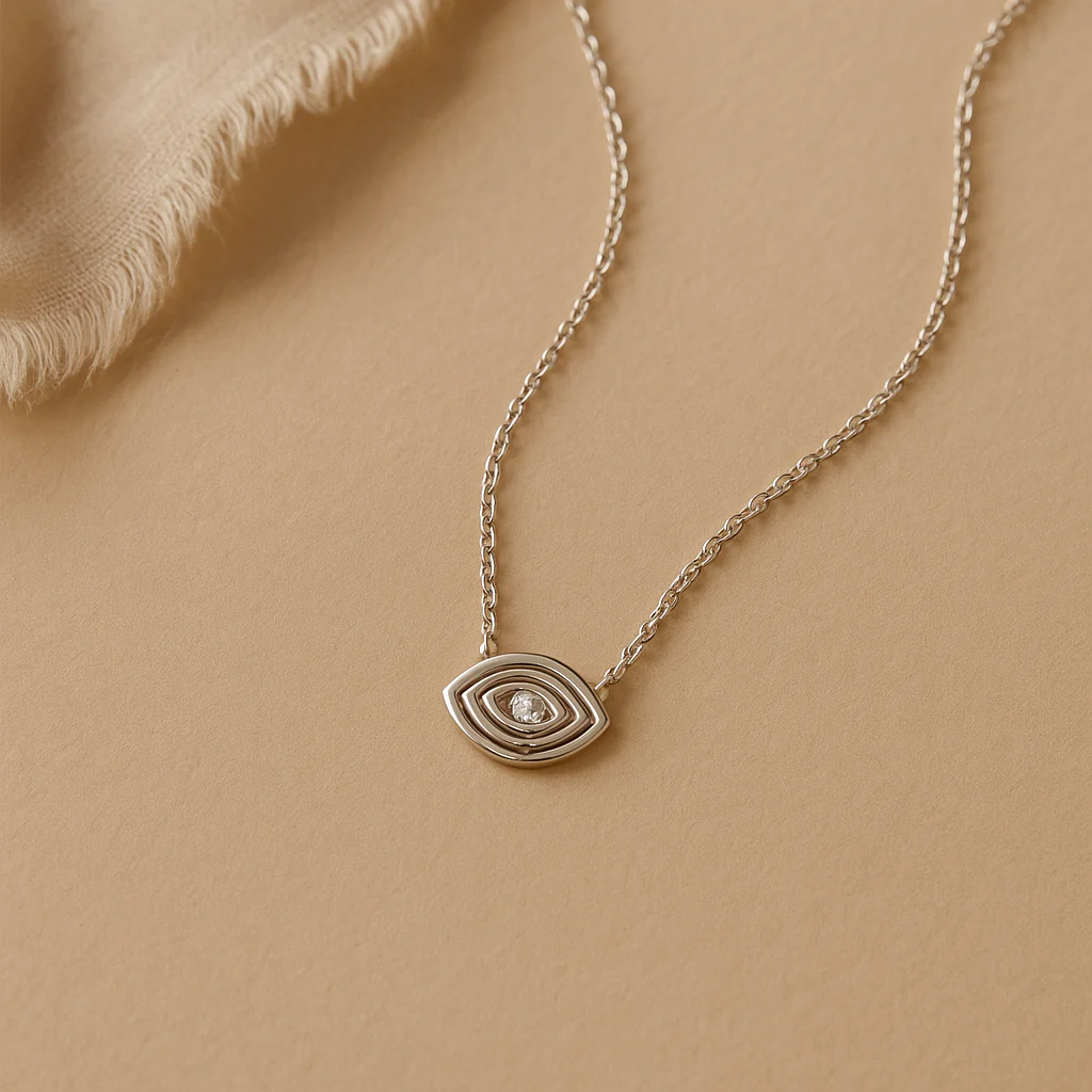 Basic Evil Eye Necklace - Image 2