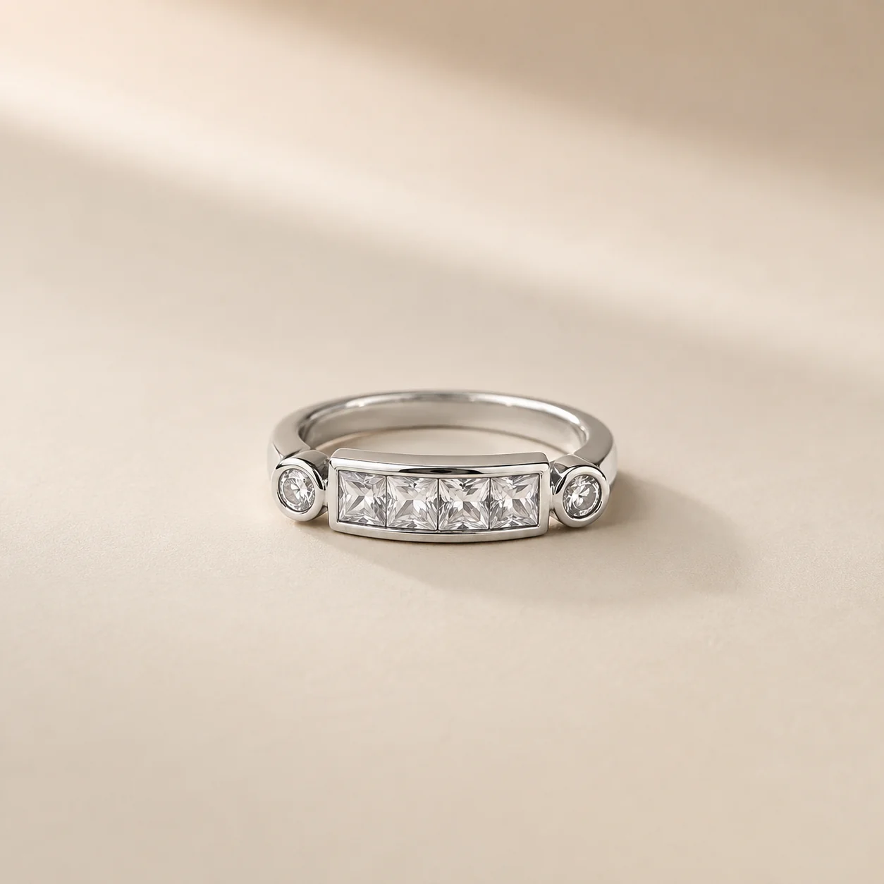Princess Cut Bar Ring