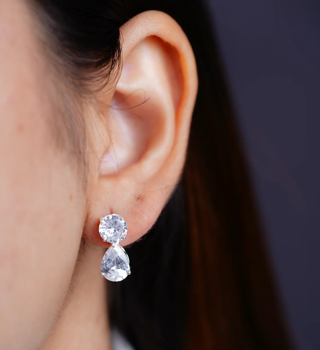 Radiant Diamond Earrings - Image 2