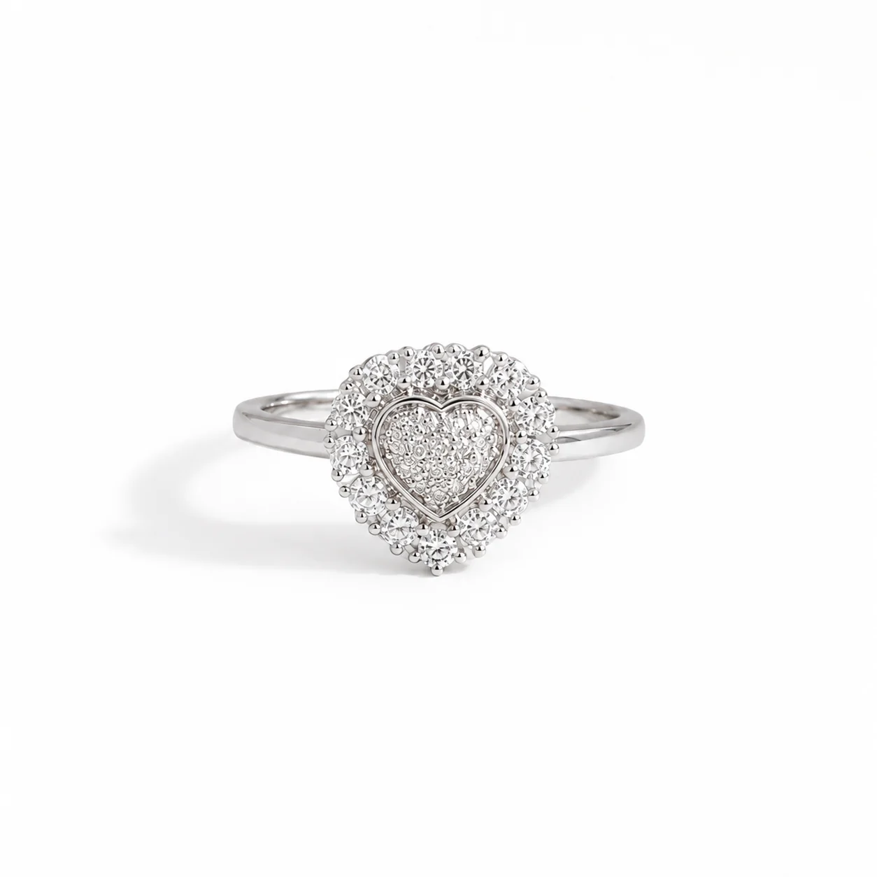 Radiant Heart Halo Ring - Image 2