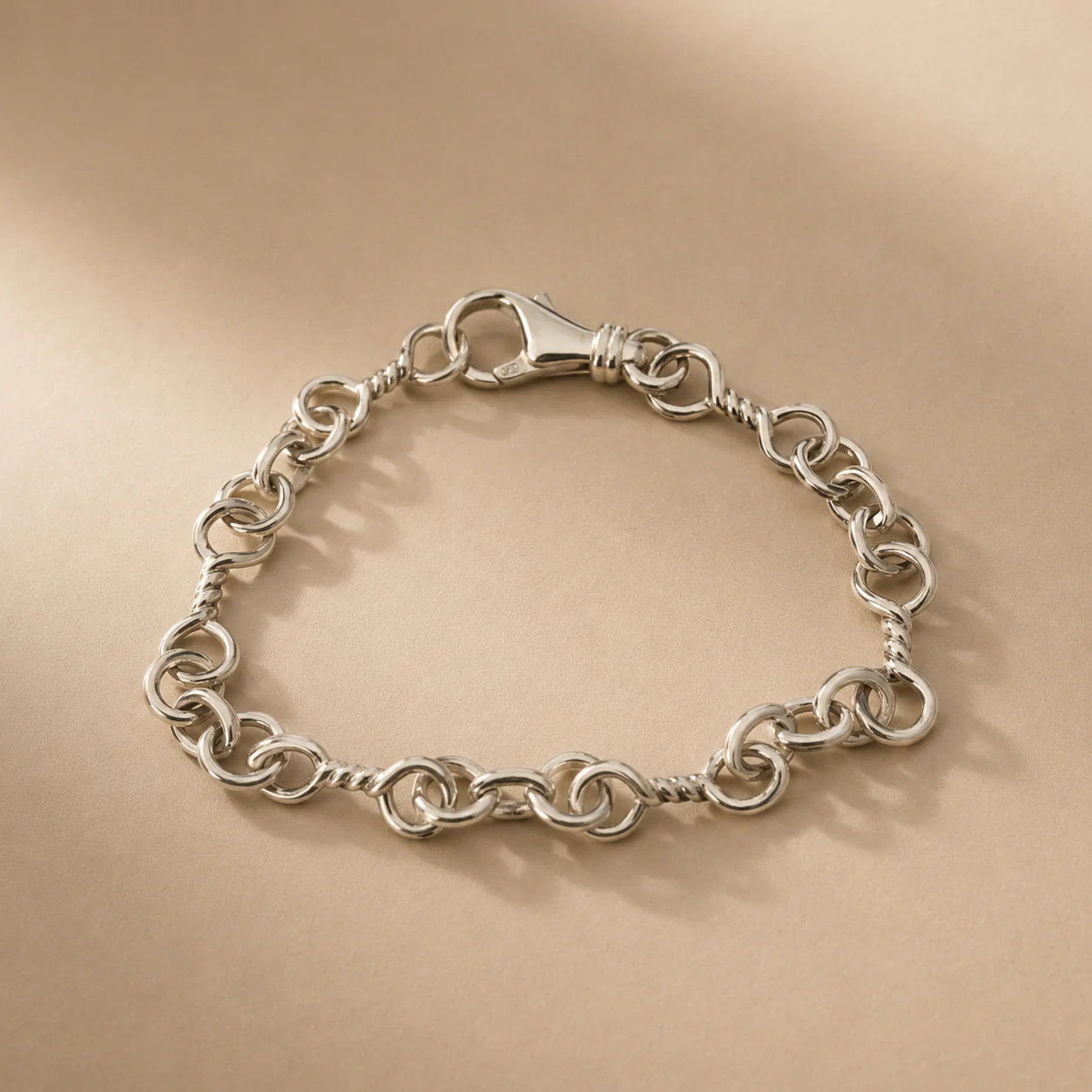 Ridge Bangle Bracelet