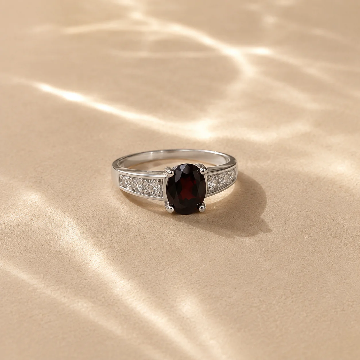 Royal Ember Garnet Ring - Image 3