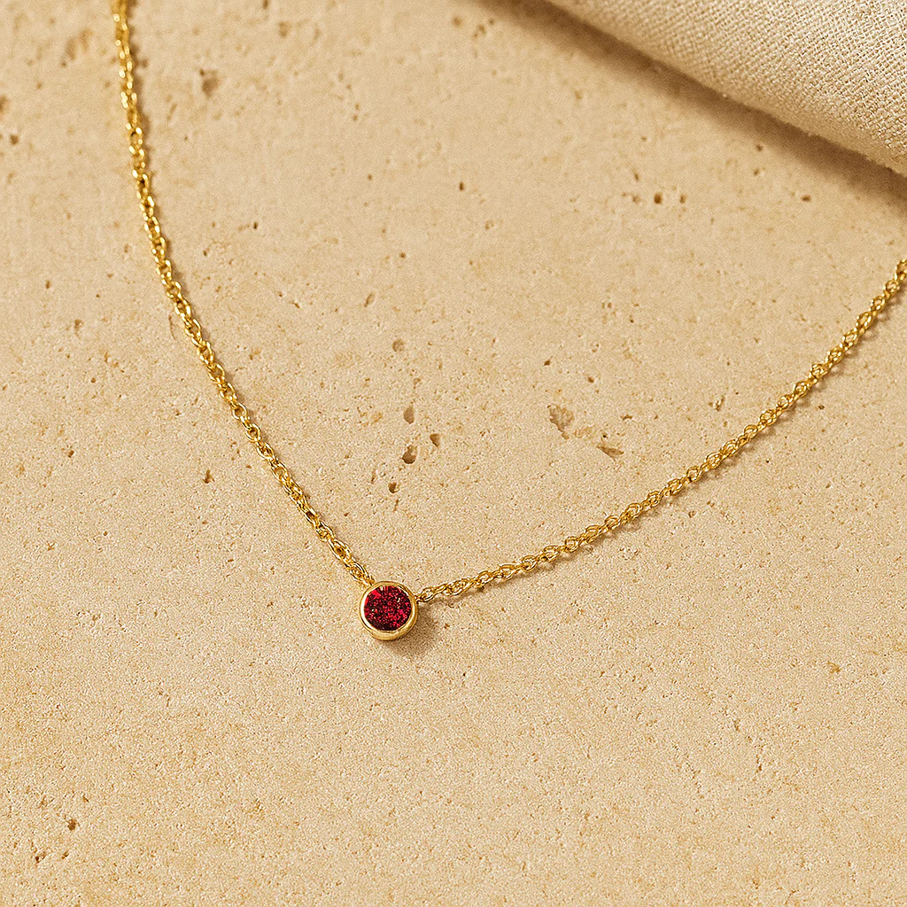 Ruby Solitaire Necklace - Image 6