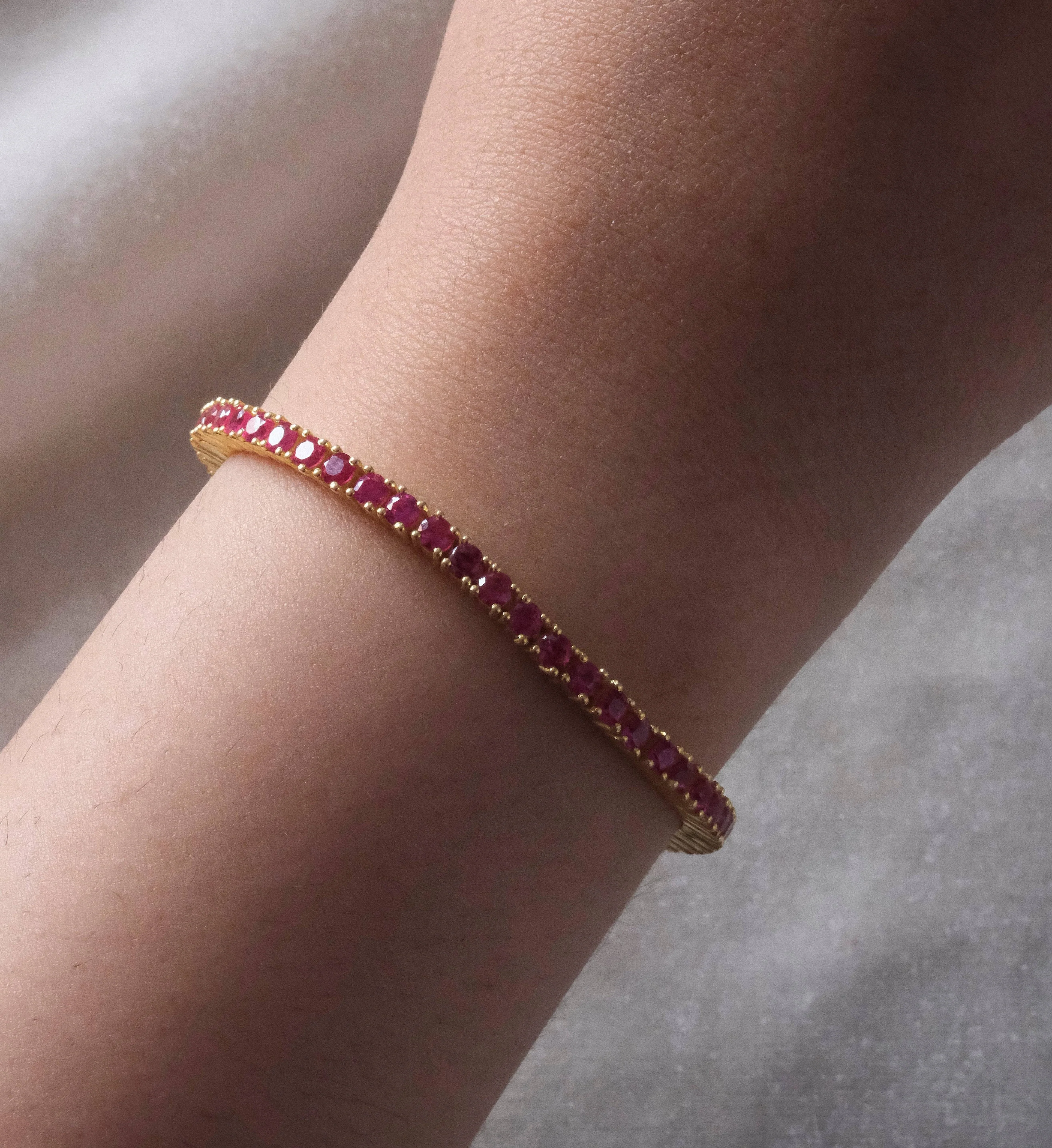 Ruby Tennis Bracelet - Image 2