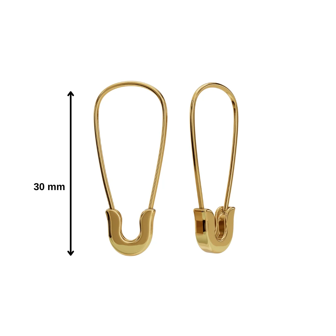 Safety Pin Earrings - Image 5