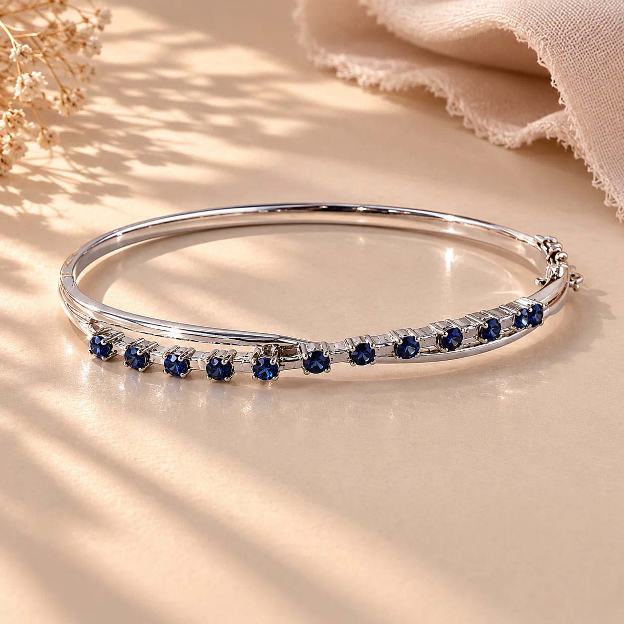 Sapphire Arc Bangle