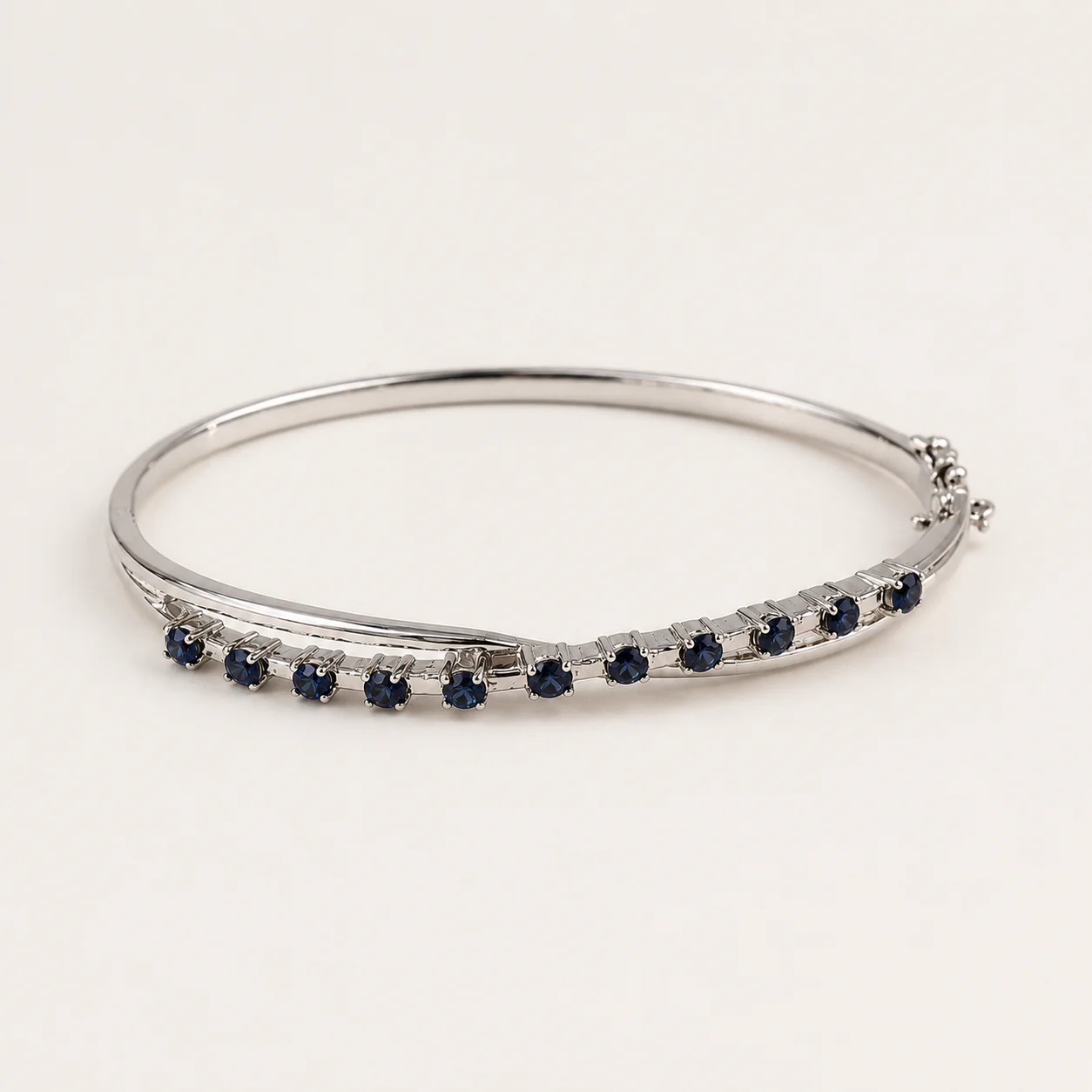 Sapphire Arc Bangle - Image 3
