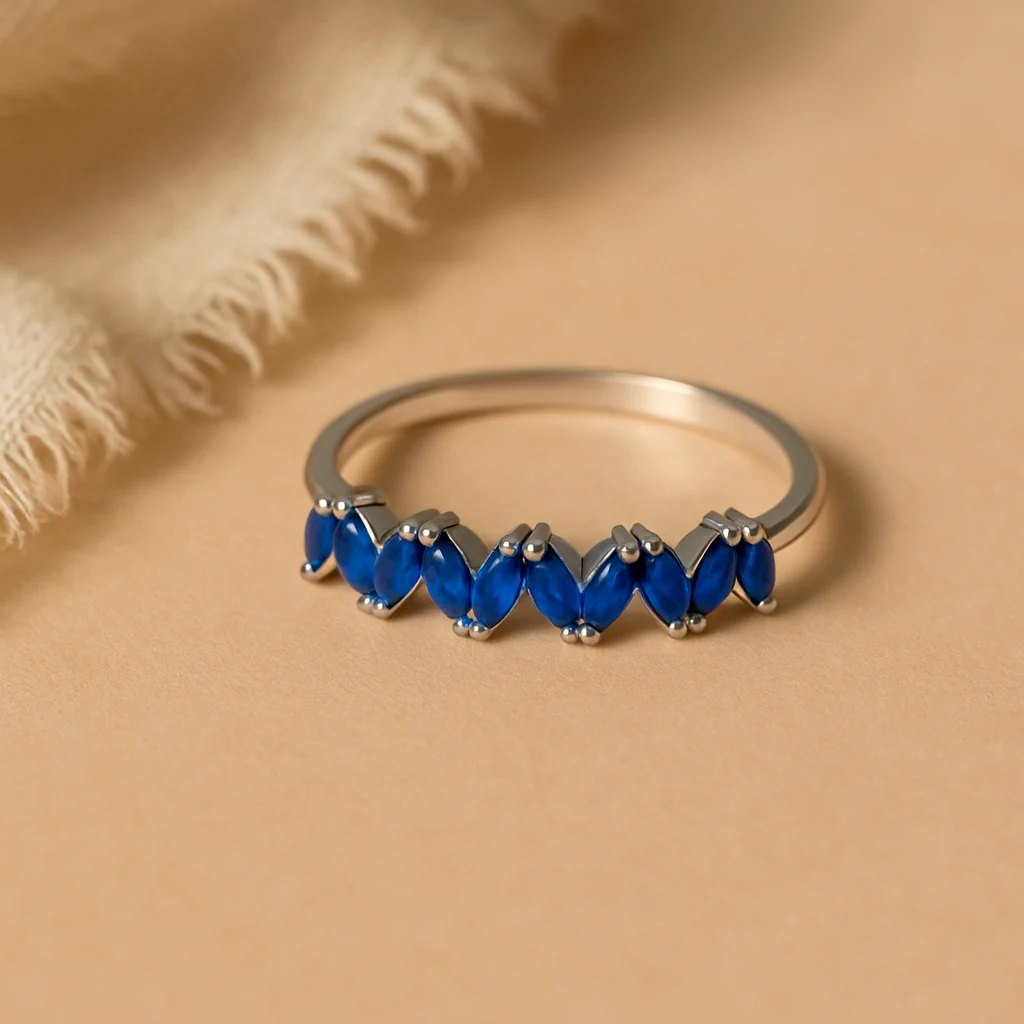 Sapphire Marquise Band - Image 4