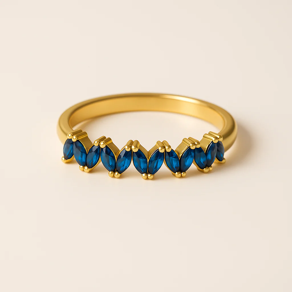 Sapphire Marquise Band - Image 6