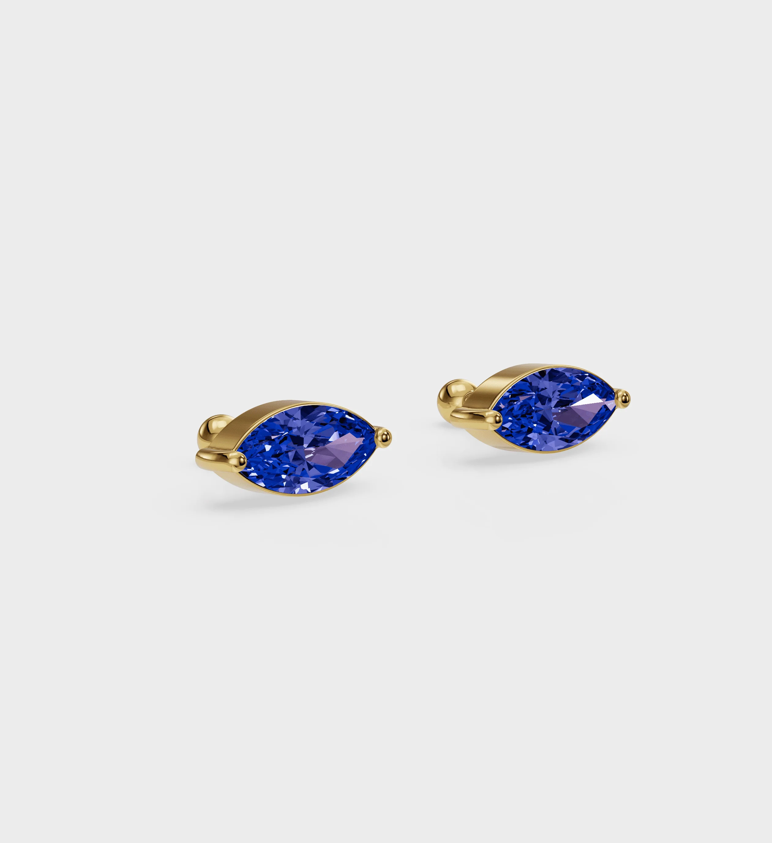 Sapphire Marquise Studs - Image 4