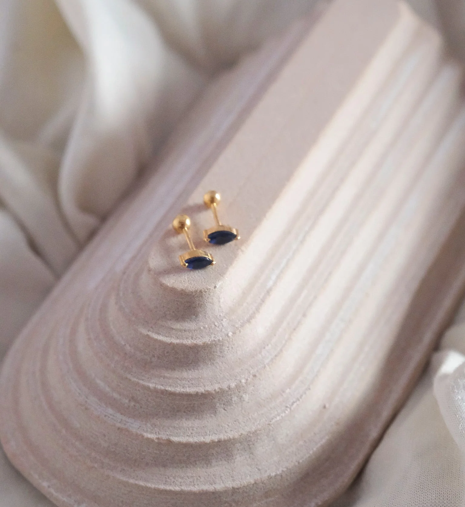 Sapphire Marquise Studs - Image 5