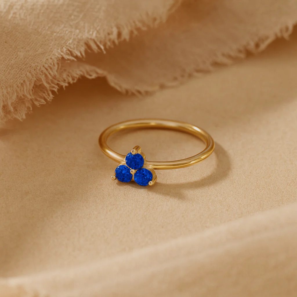 Sapphire Trio Ring