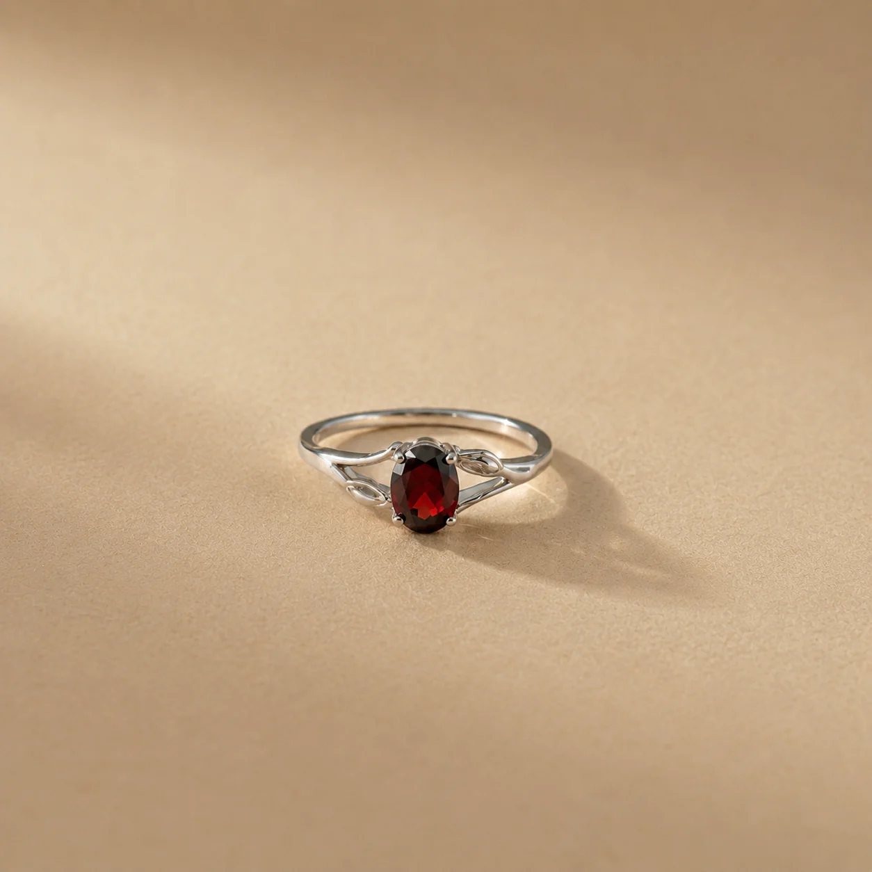 Scarlet Vine Garnet Ring - Image 4